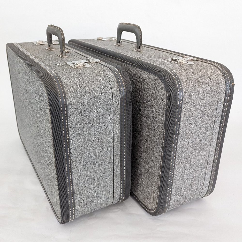 ๐ผโ๏ธ Vintage TravelJoy 2 x Locking Hardshell Suitcases โ๏ธ๐ผ - Picture 5 of 16